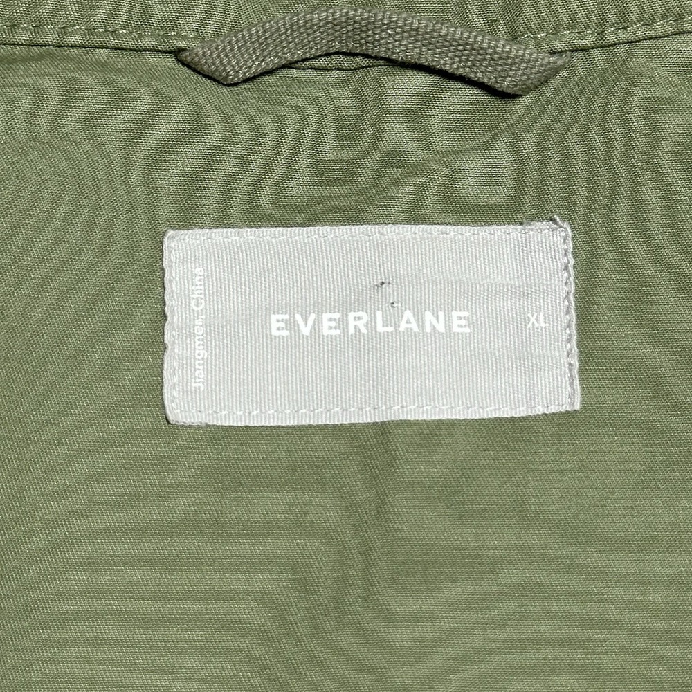 Everlane Field Jacket Womens XL Utility Military Chore Coat Safari Snap Full Zip - Picture 5 of 13